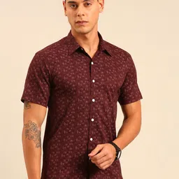 Joven Spread Collar Cotton Opaque Casual Shirt-picture-27