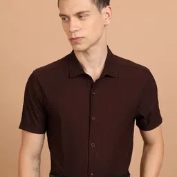 KETCH Slim Fit Short Sleeves Casual Shirt-image-52
