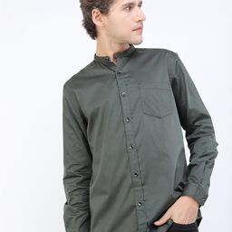 KETCH Men Green Slim Fit Casual Shirt-image-47