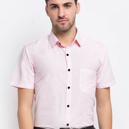 JAINISH Men Pink Opaque Formal Shirt-image-88