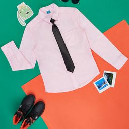 YU by Pantaloons Boys Pure Cotton Casual Shirt With Tie-image-68