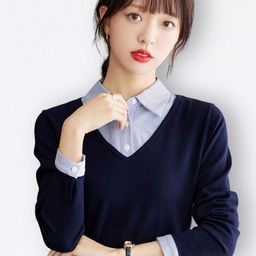 JC Collection Women V-Neck Long Sleeves Sweatshirts-image-87