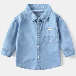 StyleCast Boys Faded Long Sleeves Spread Collar Cotton Opaque Faded Casual Shirt-picture-16