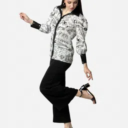 NEOFAA Women Semi Sheer Printed Casual Shirt-picture-58