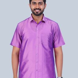 THANGAMAGAN Men Standard Spread Collar Solid Casual Shirt-image-55