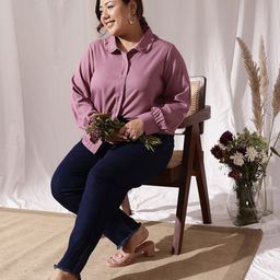 CURVY STREET Plus Size Comfort Frill Shirt-picture-33
