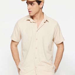 Trendyol Short Sleeves Contemporary Opaque Casual Shirt-image-43