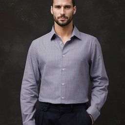 RARE RABBIT Men Comfort Slim Fit Spread Collar Micro Ditsy Printed Cotton Formal Shirt-image-13
