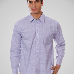 SHIRT THEORY Men Lavender Comfort Printed Casual Shirt-image-17