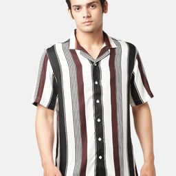 People Men Slim Fit Striped Casual Shirt-picture-45