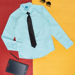 YU by Pantaloons Boys Pure Cotton Casual Shirt With Tie-image-69