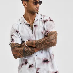 Snitch Men Relaxed Boxy Printed Casual Shirt-image-62