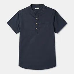 R&B Boys Band Collar Collar Regular Fit Cotton Casual Shirt-picture-40