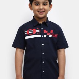 V-Mart Boys Graphic Printed Classic Fit Cotton Casual Shirt-23