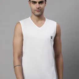 VIMAL JONNEY V-Neck Cotton Gym Vest-picture-10
