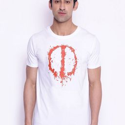Marvel by Wear Your Mind Men White Red Deadpool Printed Pure Cotton T-shirt-14