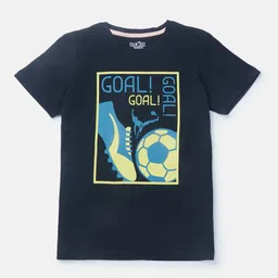 Palm Tree Boys Black Printed T-shirt-image-82