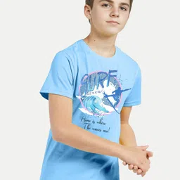 BAESD Boys Typography Printed Cotton T-shirt-36