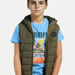 BAESD Boys Typography Printed Crew Neck Cotton T-shirt-image-54