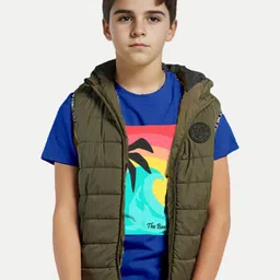 BAESD Boys Abstract Printed Cotton T-shirt-image-11