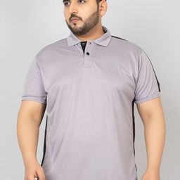 CHKOKKO Plus Size Polo Collar T-shirt-image-92