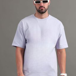 PAUL STREET Unisex Round Neck Bio Finish Solid Oversized T-Shirt-image-9