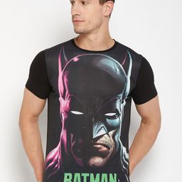 Wear Your Mind Batman Printed Round Neck T-shirt-image-88