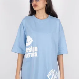 CTRL+P Unisex Printed Raw Edge T-shirt-image-16