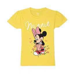 Wear Your Mind Girls Minnie Mouse Printed Pure Cotton T-shirt-picture-11