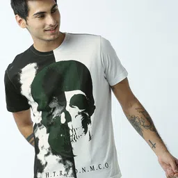 Huetrap Graphic Printed Pure Cotton T-shirt-picture-2