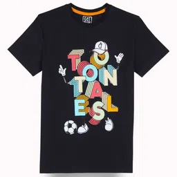 Gini and Jony Boys Typography Printed Raw Edge T-shirt-image-50