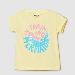 max Girls Graphic Printed Round Neck T-shirt-image-101