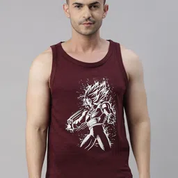 Bushirt Men Maroon Typography Printed Raw Edge T-shirt-picture-15