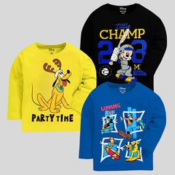 KUCHIPOO Boys Pack Of 3 Printed T-shirt-image-77