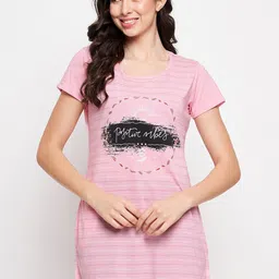 VERO AMORE Printed Longline Cotton Lounge T-shirt-picture-35