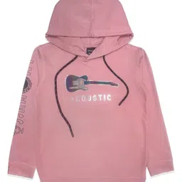 CAVIO Boys Typography Hooded T-shirt-76