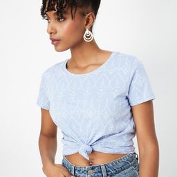 max Typography Round Neck Short Sleeves Cotton T-shirt-image-98