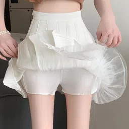 StyleCast x Revolte Accordion Pleats Flared Opaque Mini Skirt-image-63