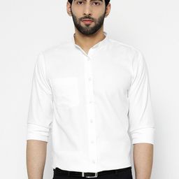 Shaftesbury London Classic Fit Slim Fit Oxford Formal Shirt-image-96