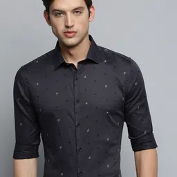 SHOWOFF Men Classic Printed Formal Cotton Shirt-16