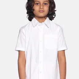 Sethukrishna Boys White Cotton Casual Shirt-image-29