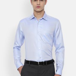 Louis Philippe Men Blue Formal Shirt-image-49