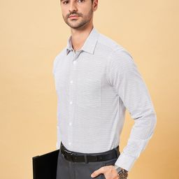Peregrine by Pantaloons Slim Fit Opaque Micro Ditsy Printed Cotton Formal Shirt-picture-26
