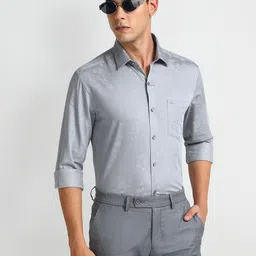 Arrow Floral Printed Slim Fit Formal Shirt-image-47