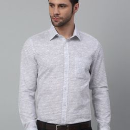 MUTAQINOTI Comfort Micro Ditsy Printed Cotton Formal Shirt-image-50