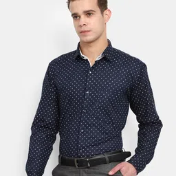 J White by Vmart Micro Ditsy Printed Cotton Formal Shirt-image-48