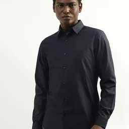United Colors of Benetton Long Sleeves Button Cuff Slim Fit Casual Cotton Shirt-image-49