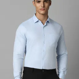 Louis Philippe Striped Printed Cotton Slim Fit Opaque Formal Shirt-picture-49