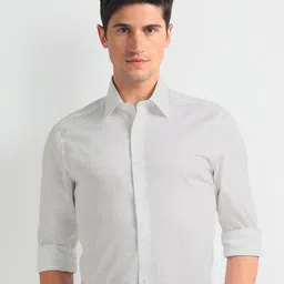 Arrow Slim Fit Textured Pure Cotton Twill 1851 Formal Shirt-image-81