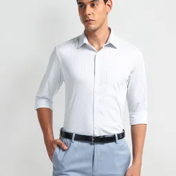 Arrow Men Opaque Striped Formal Shirt-picture-27